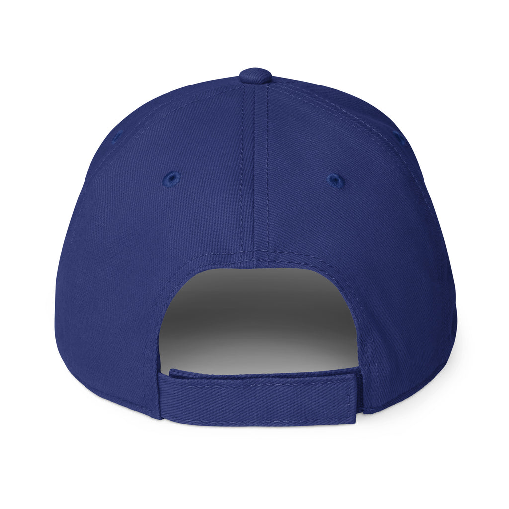 PureSarcasm sarcastic hat - baseball royal, back view