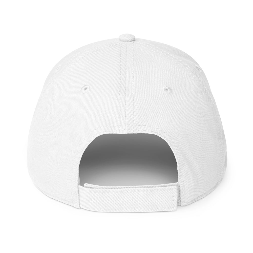 PureSarcasm sarcastic hat - baseball white, back view