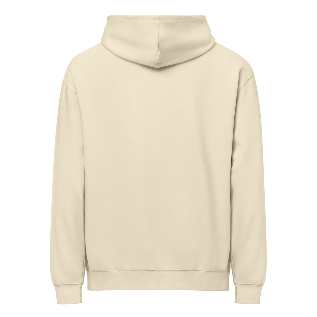 PureSarcasm sarcastic hoodie - bone, back view