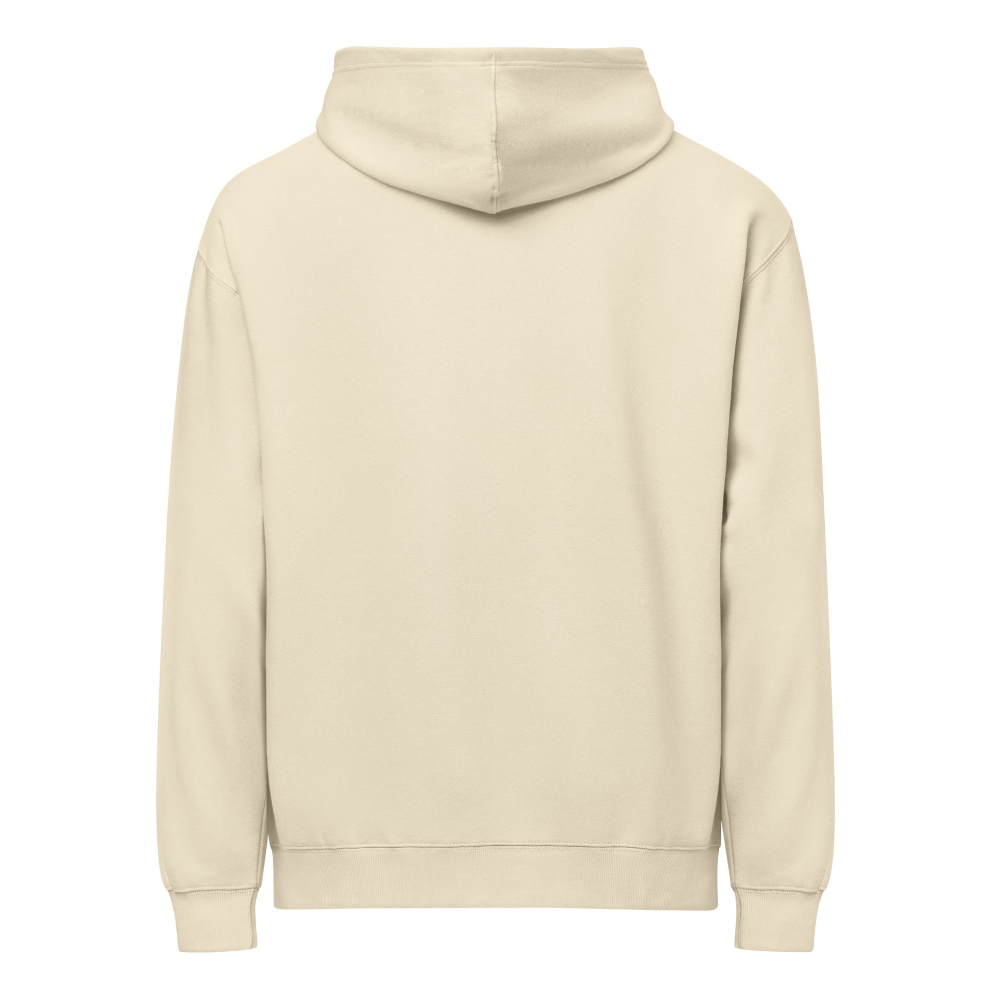 Definitely Thriving, Thanks For Asking sarcastic hoodie - bone, back view