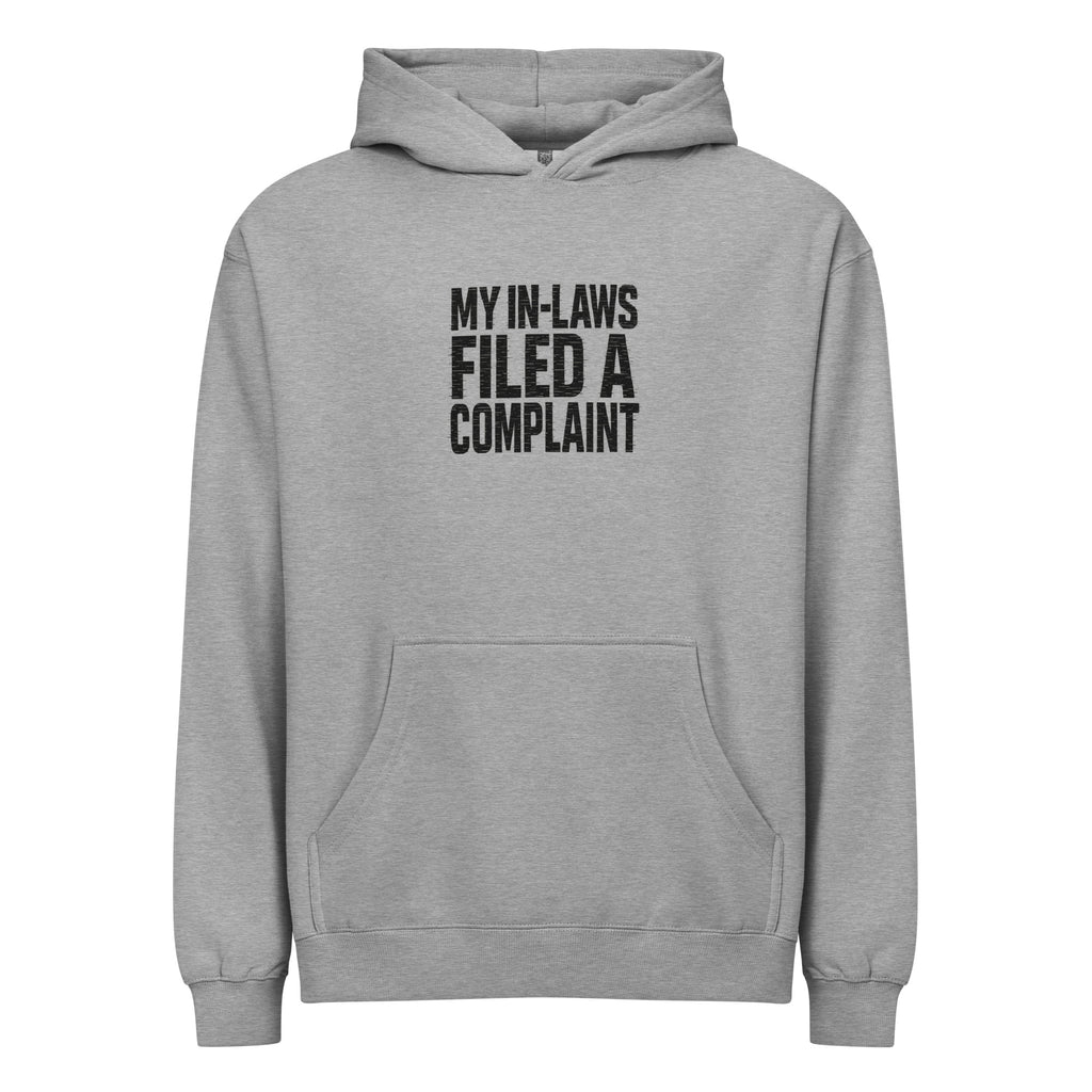 PureSarcasm sarcastic hoodie - carbon grey, front view