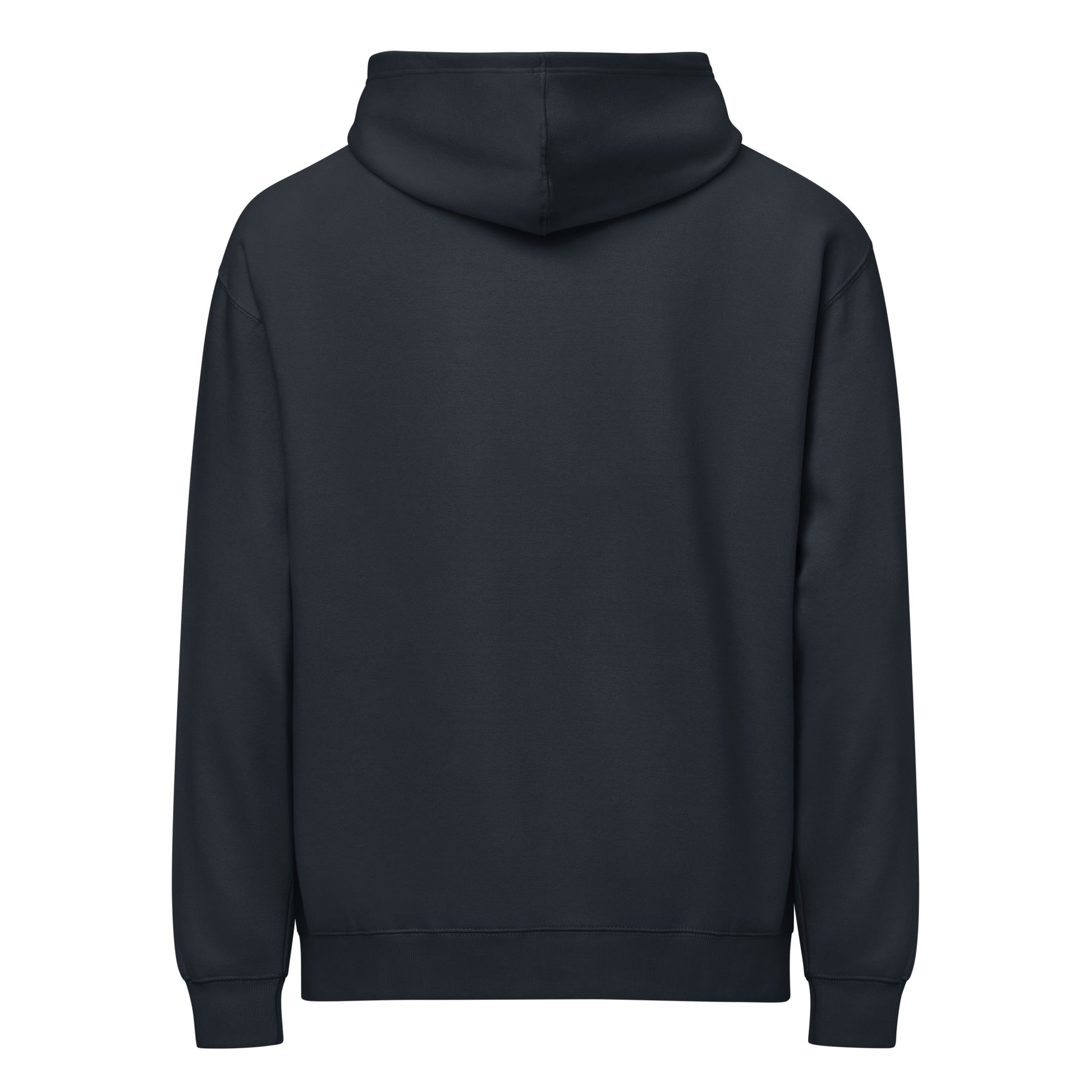 Definitely Thriving, Thanks For Asking sarcastic hoodie - navy blazer, back view
