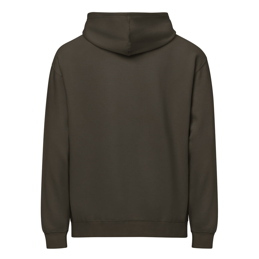 Definitely Thriving, Thanks For Asking sarcastic hoodie - vintage black, back view