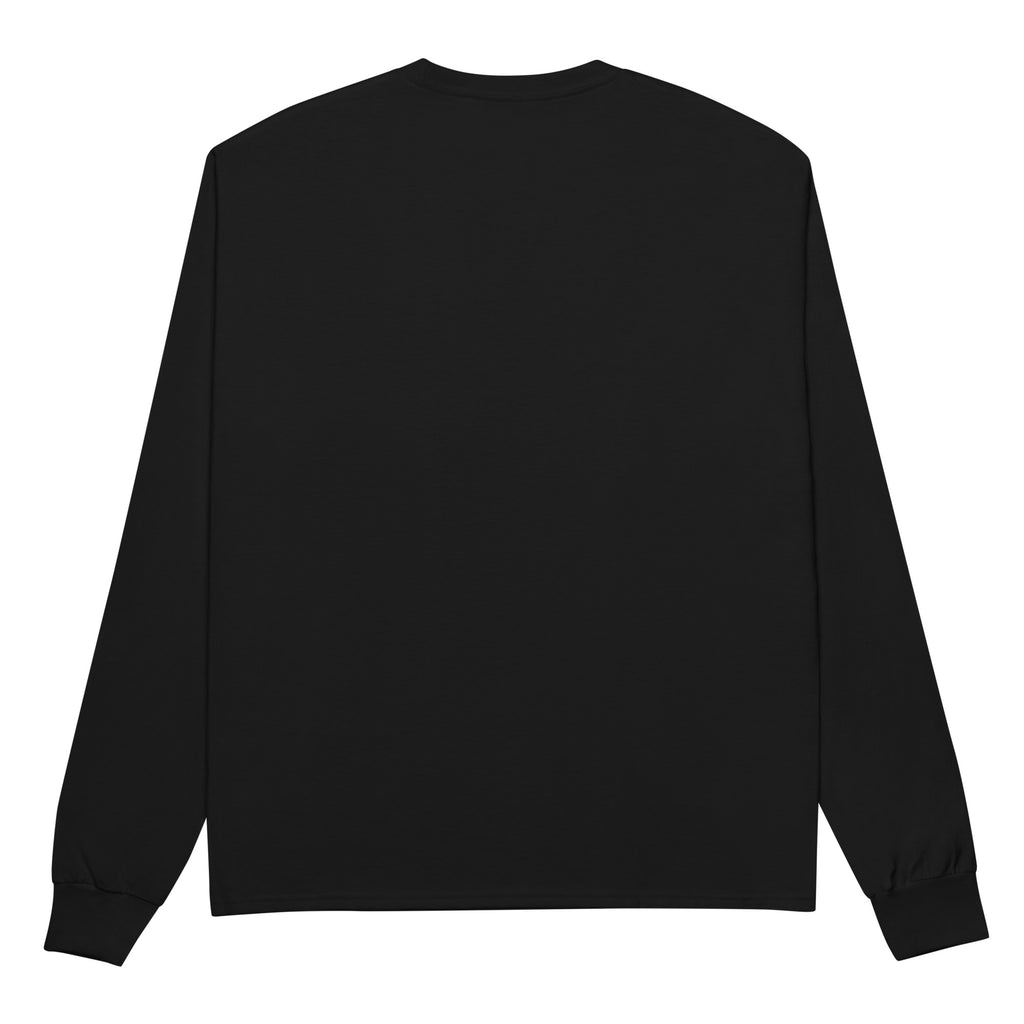 PureSarcasm sarcastic long sleeve shirt - black, back view