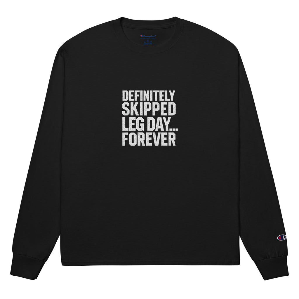 PureSarcasm sarcastic long sleeve shirt - black, front view