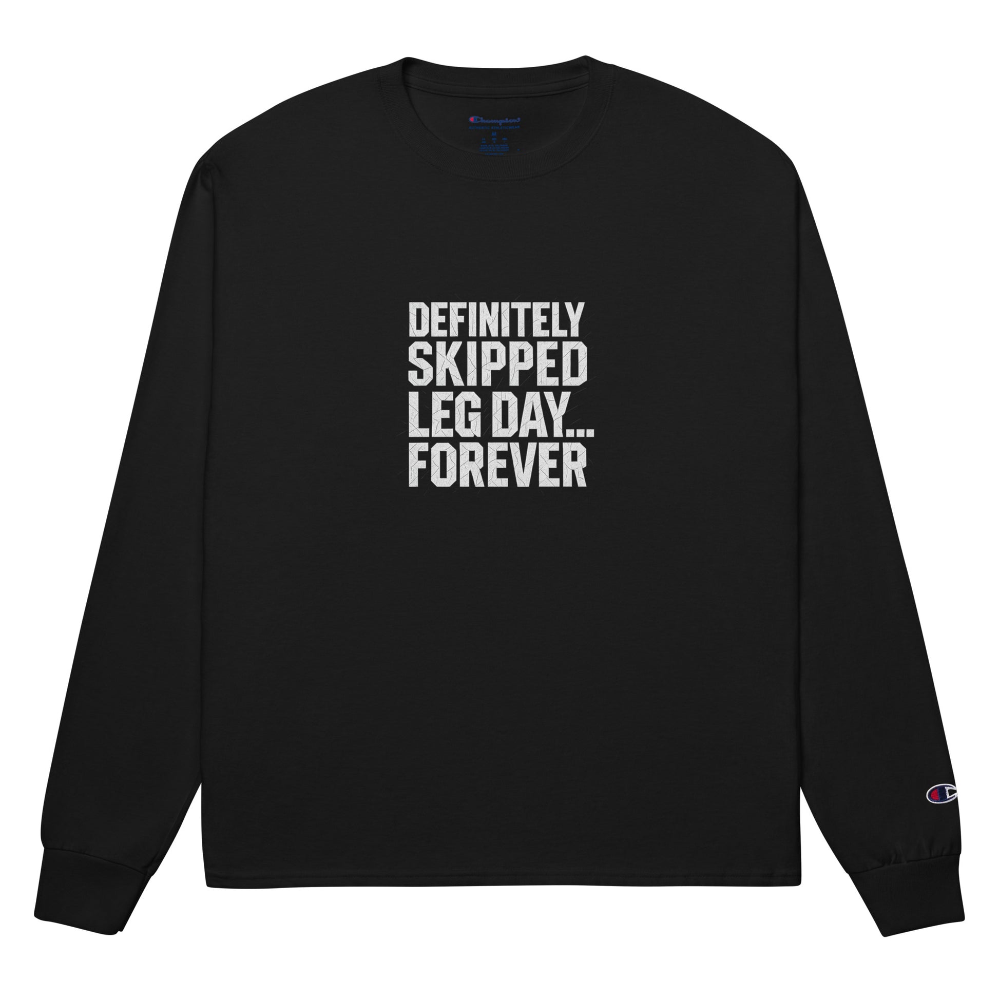 PureSarcasm sarcastic long sleeve shirt - black, front view