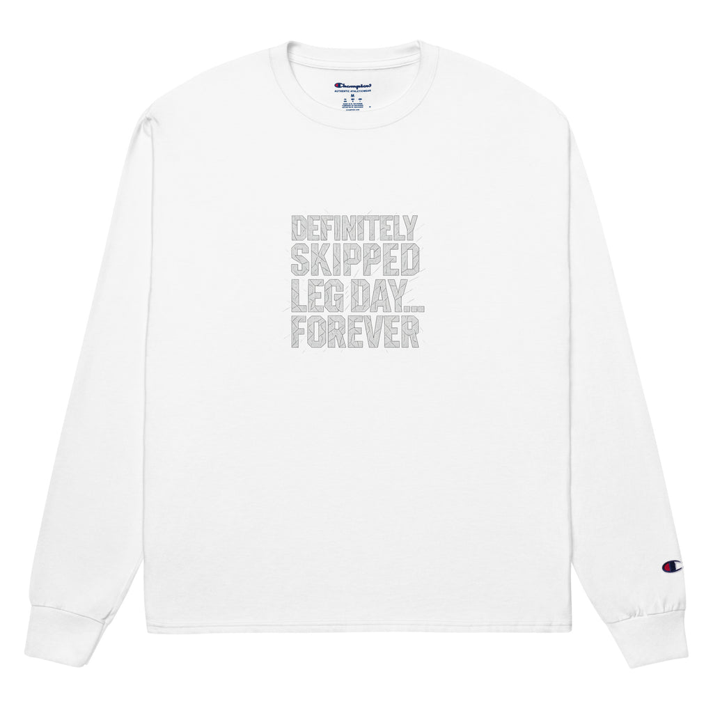 PureSarcasm sarcastic long sleeve shirt - white, front view