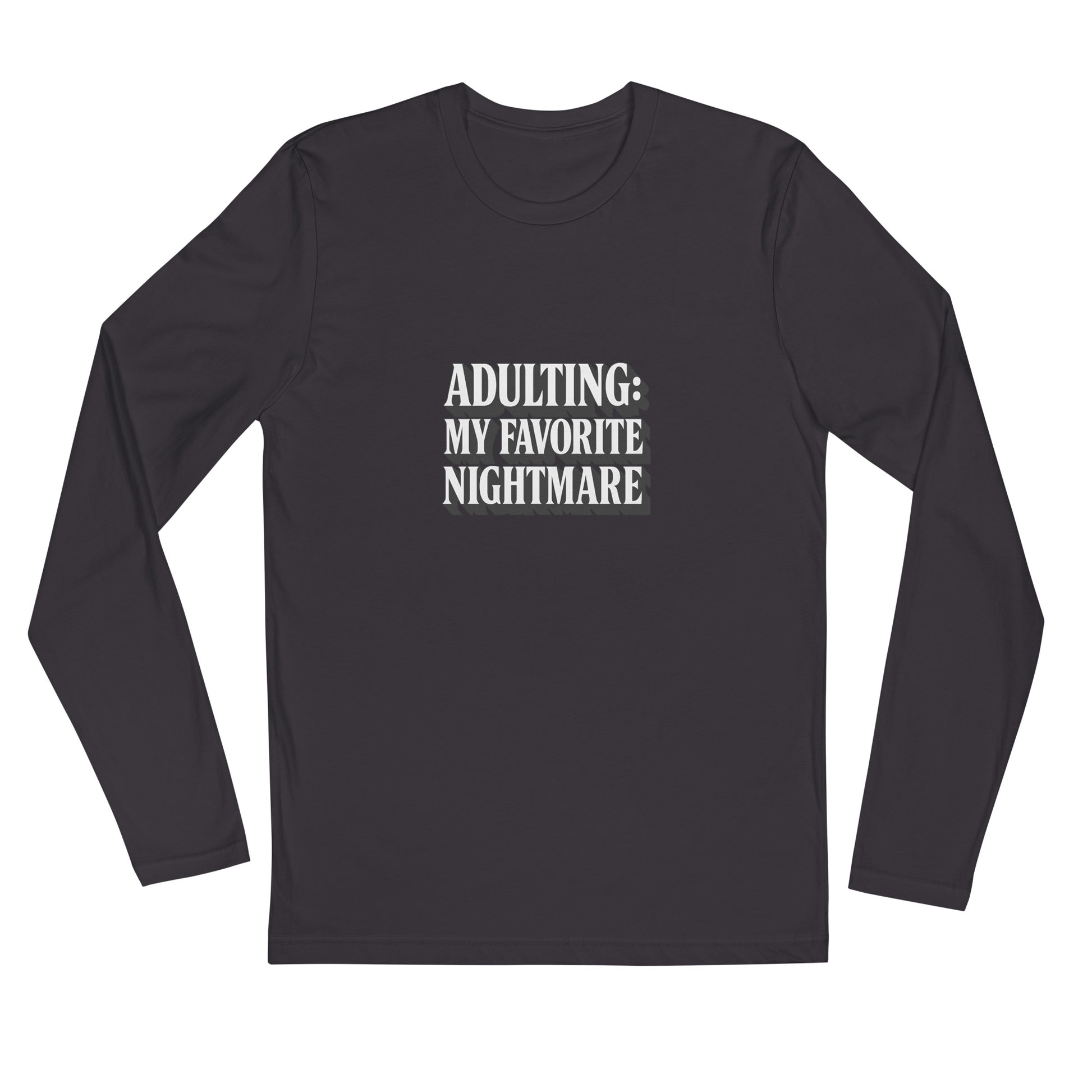 PureSarcasm sarcastic long sleeve shirt - heavy metal, front view