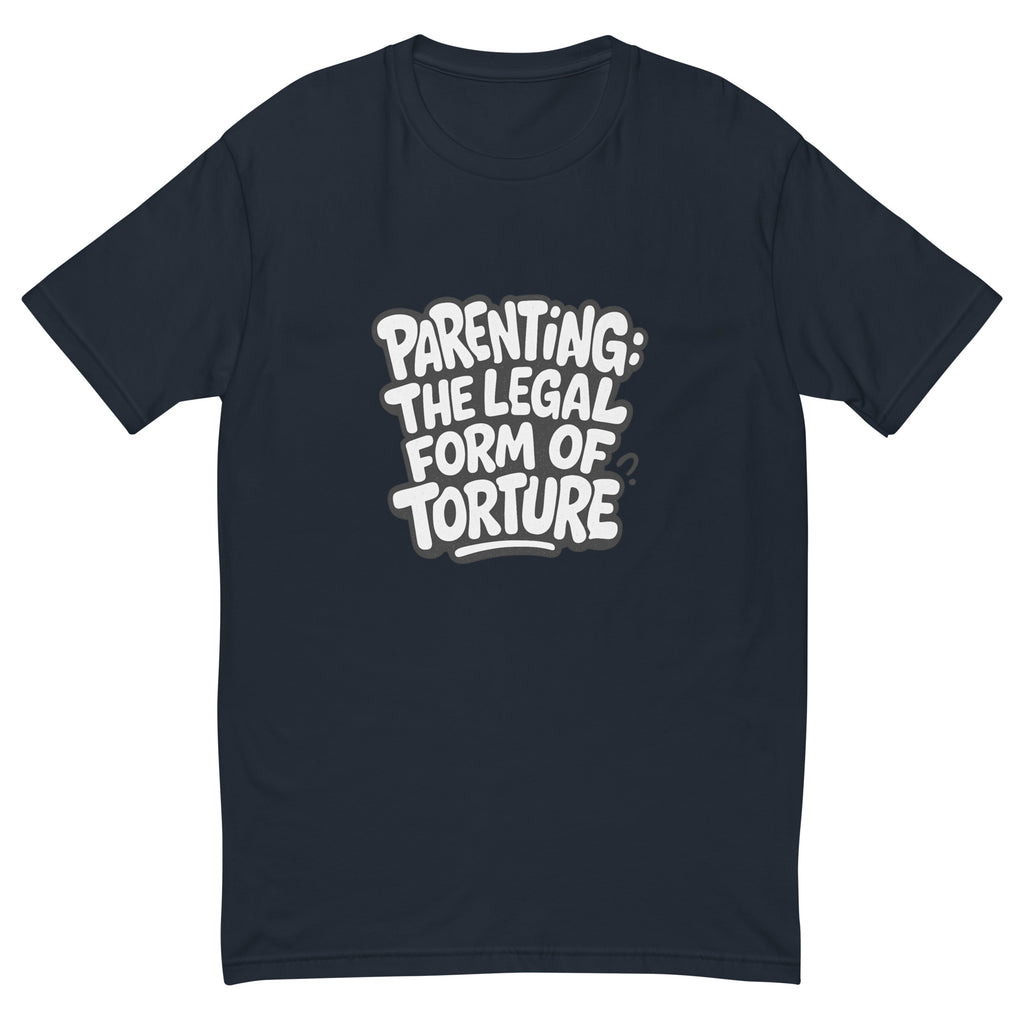 Parenting: The Legal Form of Torture sarcastic tumbler - midnight navy, front view