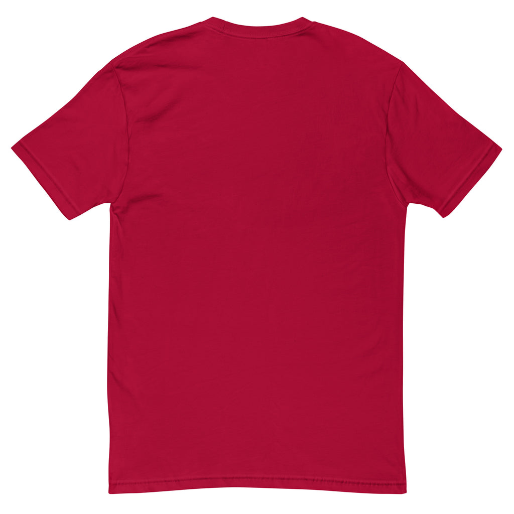 Literally Hiding from My Kids sarcastic tumbler - t red, back view