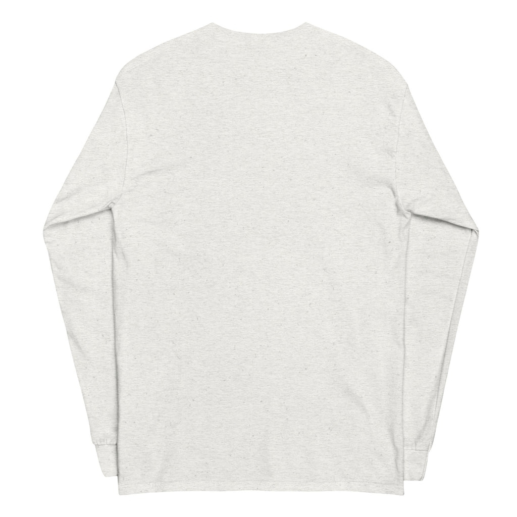 Paid rent, ate noodles - Sarcastic Long Sleeve Shirt | PureSarcasm in Sleeve Shirt Ash - Back View | Sarcastic T-shirt | PureSarcasm