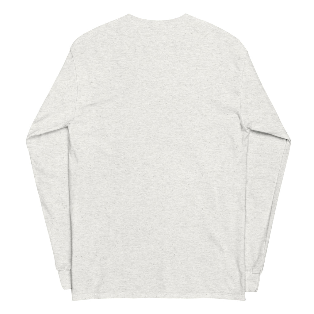 PureSarcasm sarcastic long sleeve shirt - ash, back view