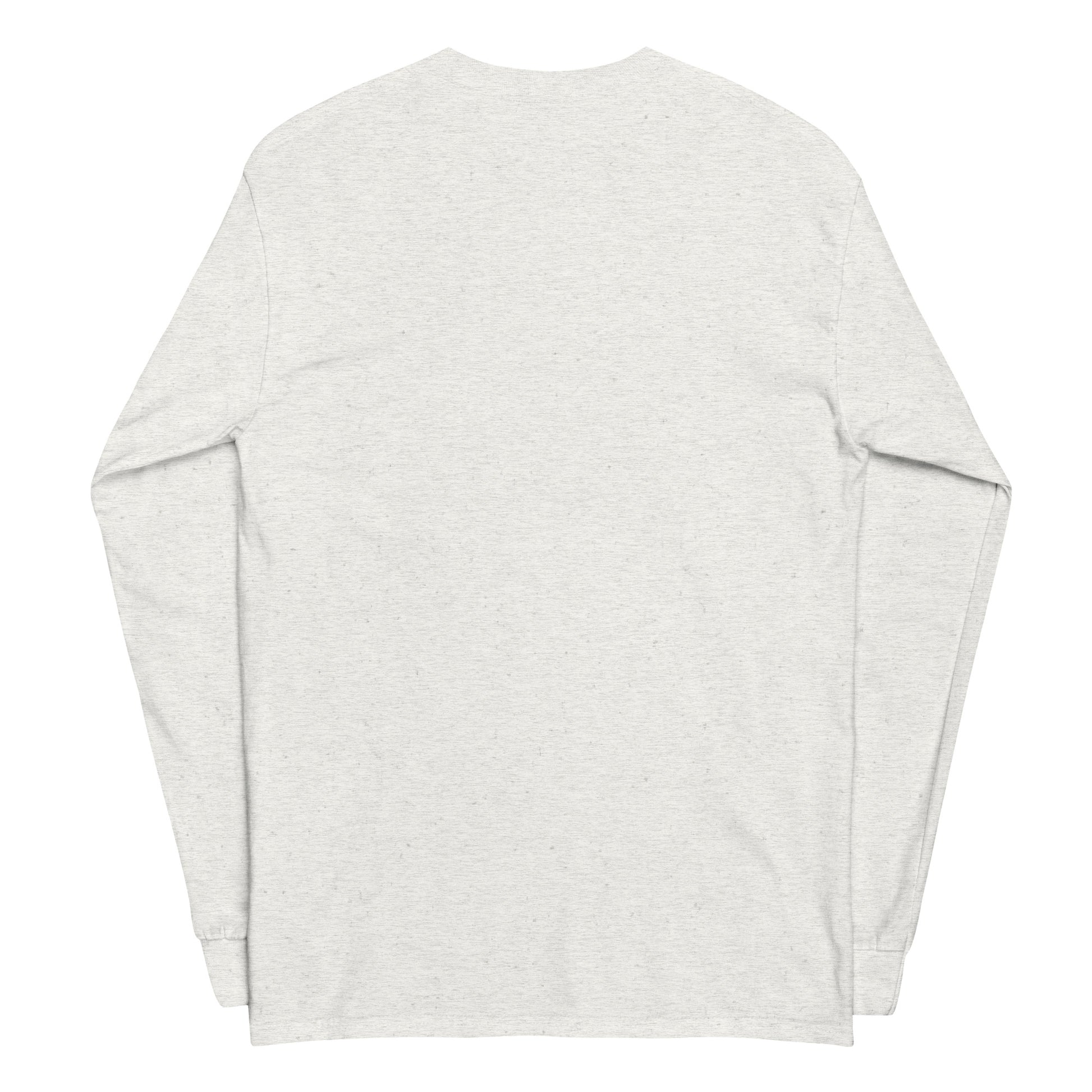 My Wifi Has Depression Too sarcastic long sleeve shirt - ash, back view