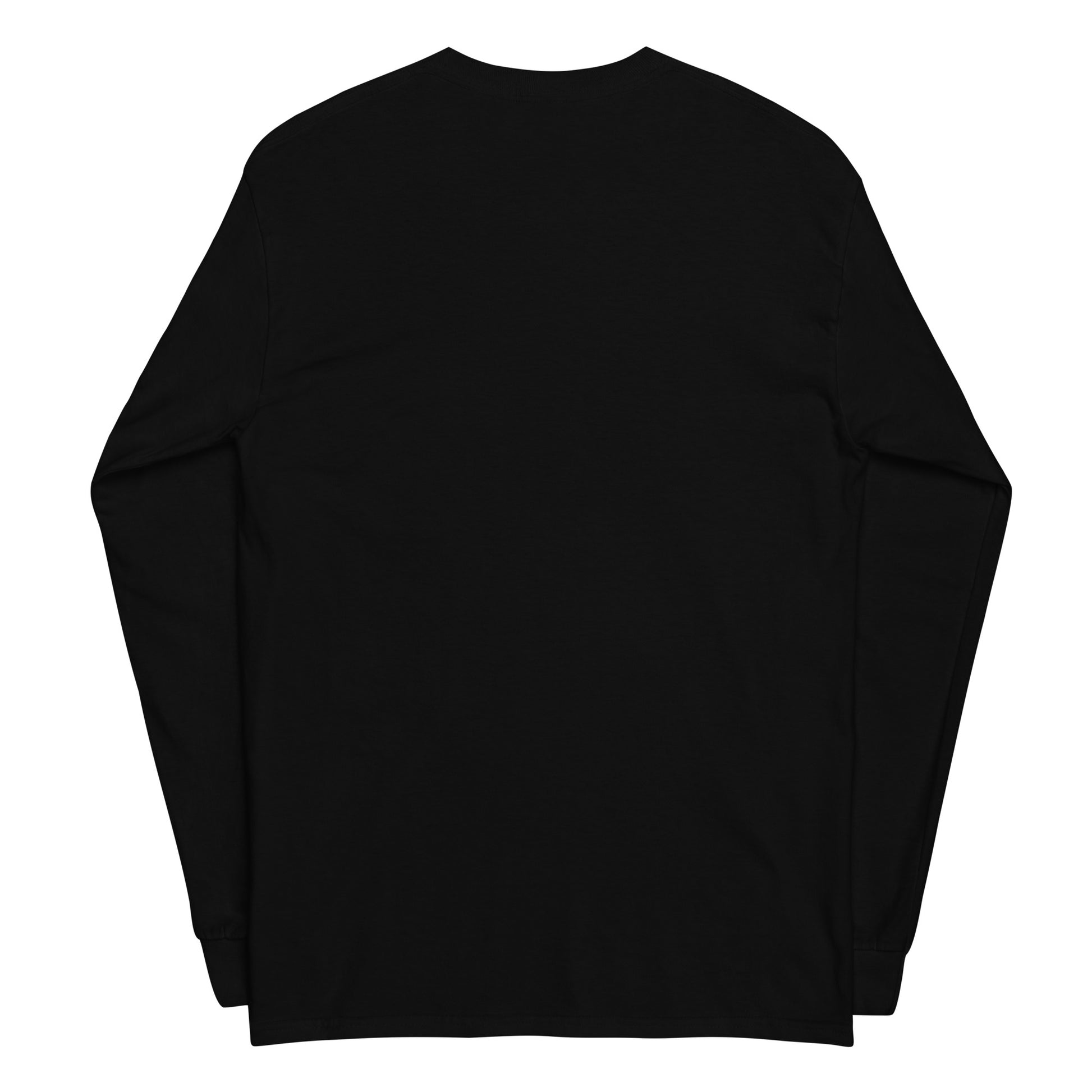 My Wifi Has Depression Too sarcastic long sleeve shirt - black, back view