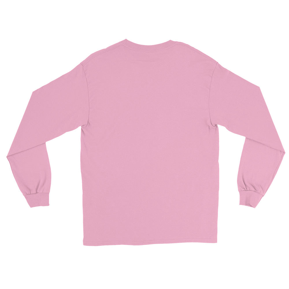 Plans Made, Immediately Regretted sarcastic long sleeve shirt - light pink, back view