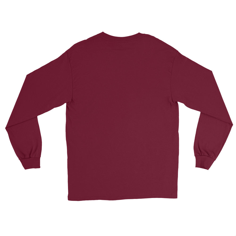 Plans Made, Immediately Regretted sarcastic long sleeve shirt - maroon, back view