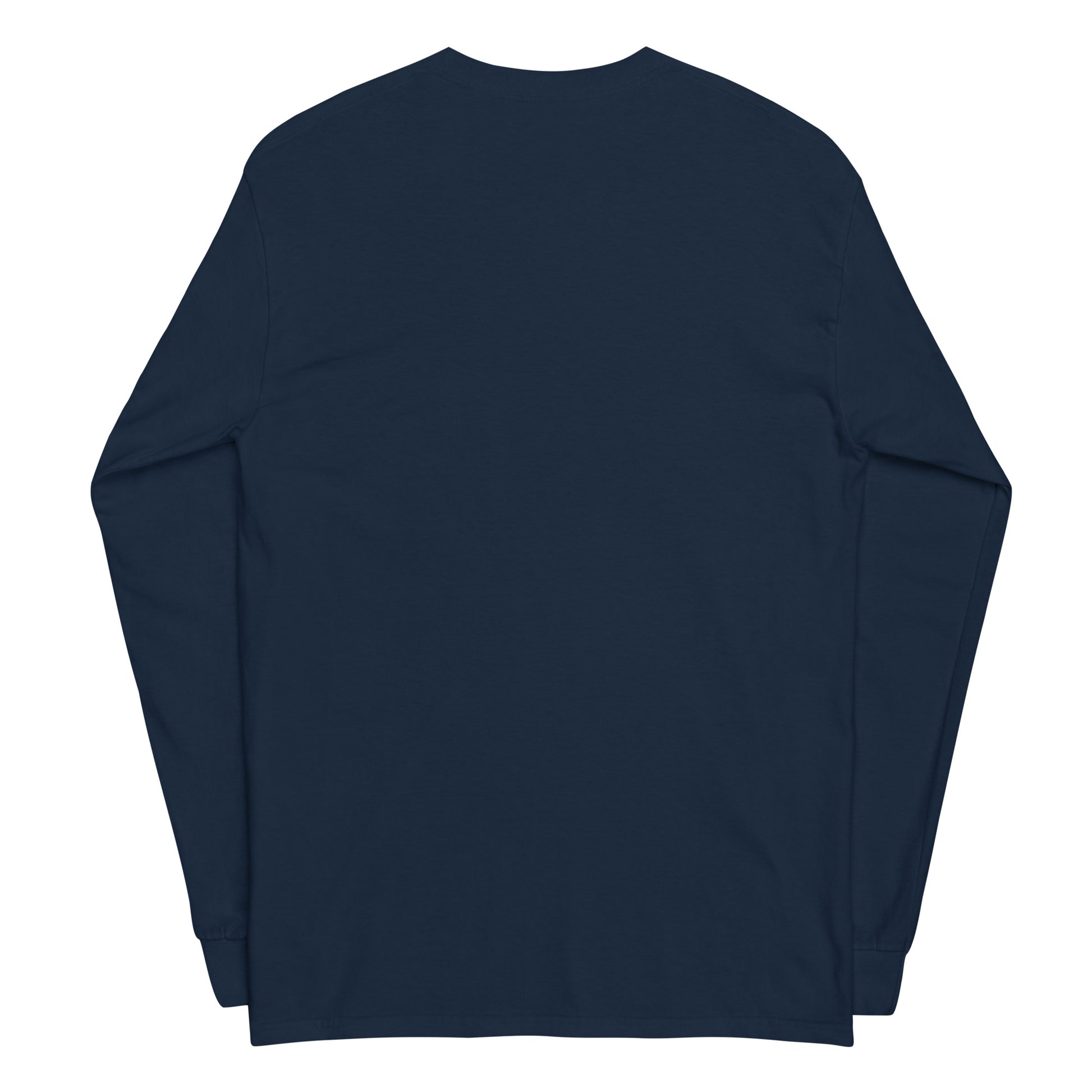 Expired Dreams, Due Rent sarcastic long sleeve shirt - navy, back view