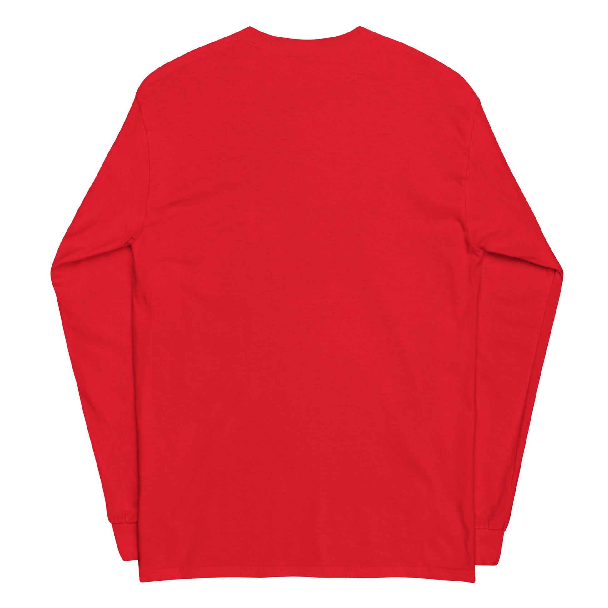 Therapy? I Yell in Notes sarcastic long sleeve shirt - notes - sarcastic in red, back view