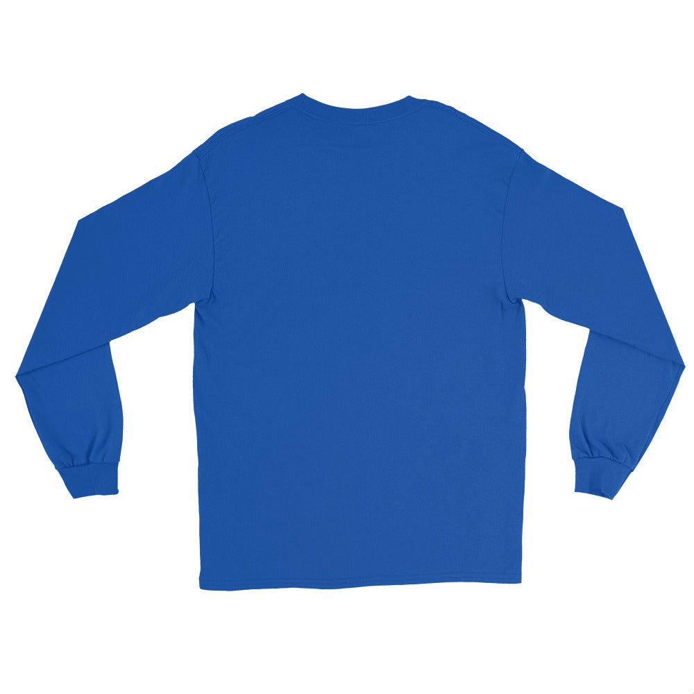 Plans Made, Immediately Regretted sarcastic long sleeve shirt - royal, back view