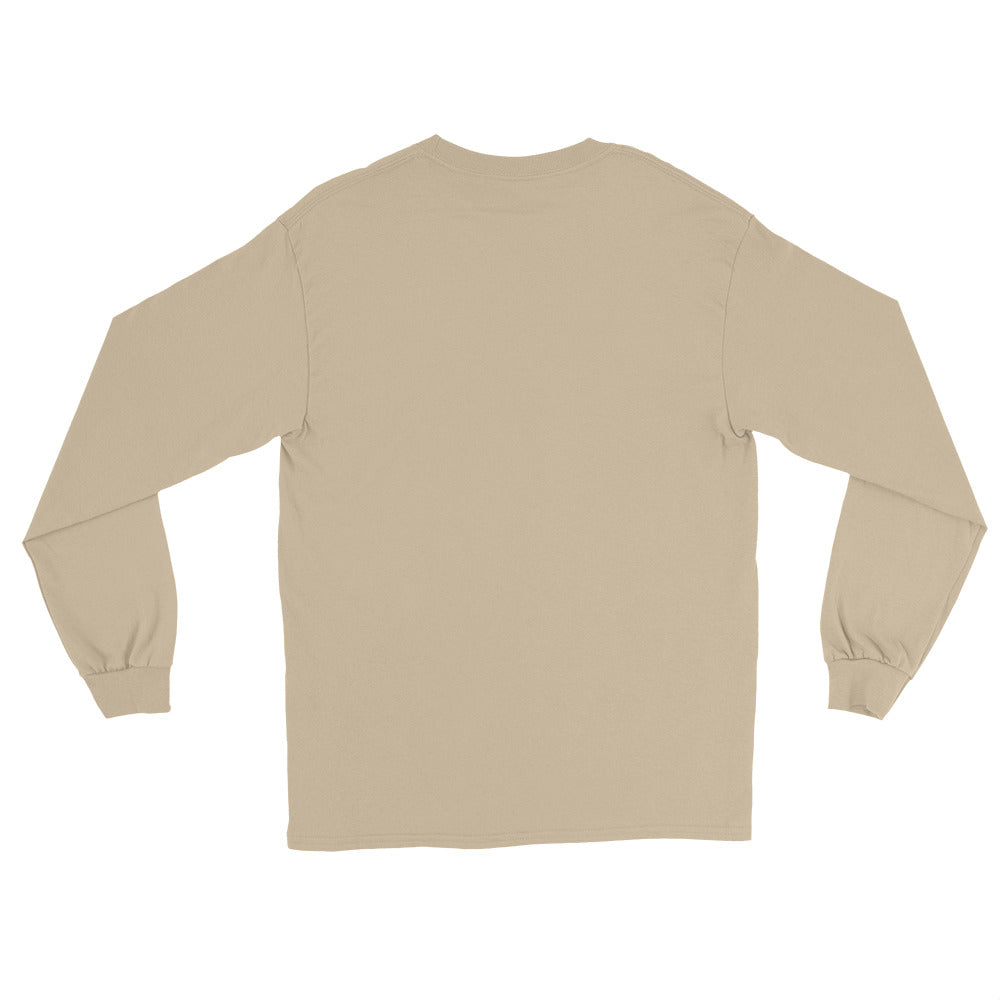 Plans Made, Immediately Regretted sarcastic long sleeve shirt - sand, back view