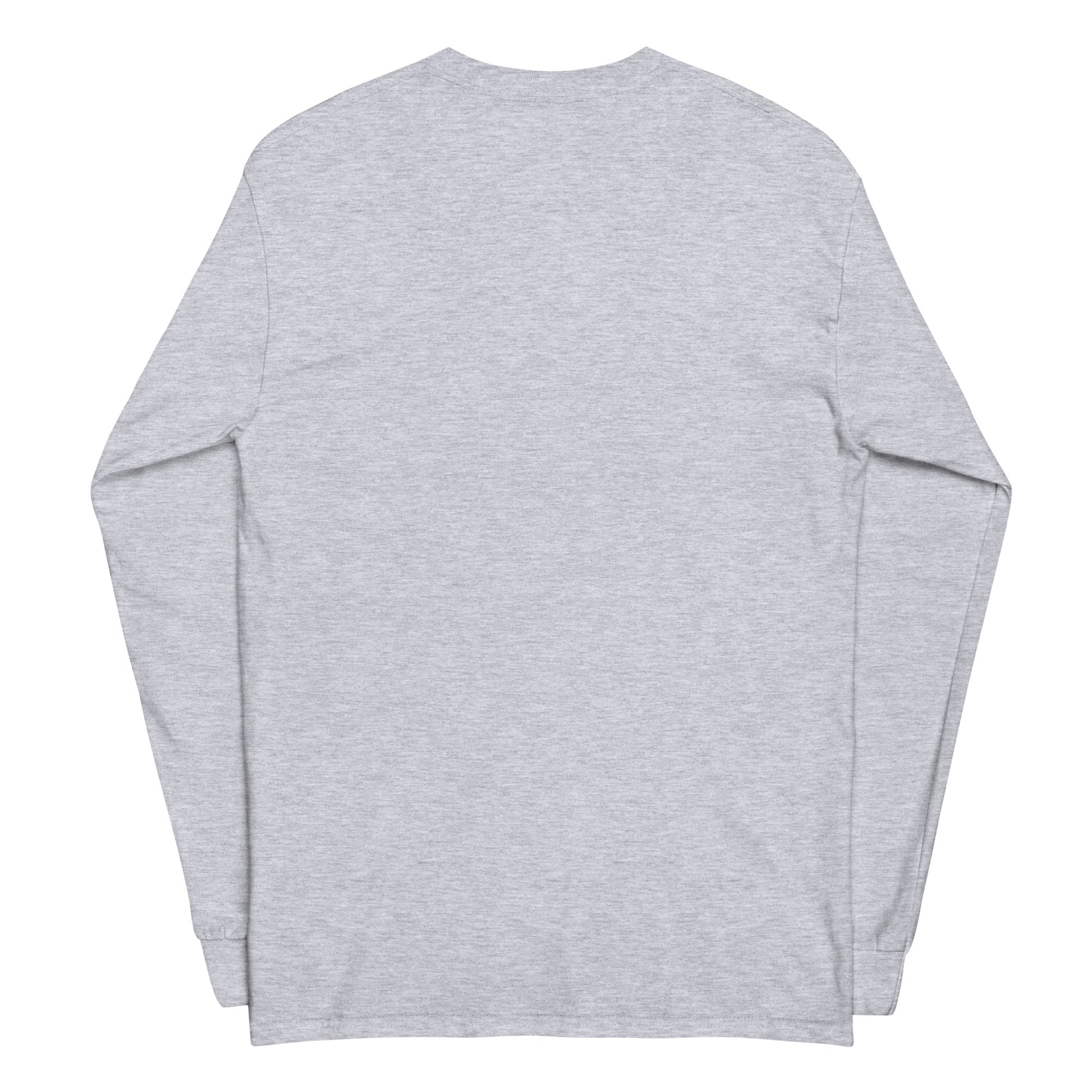 Expired Dreams, Due Rent sarcastic long sleeve shirt - sport grey, back view