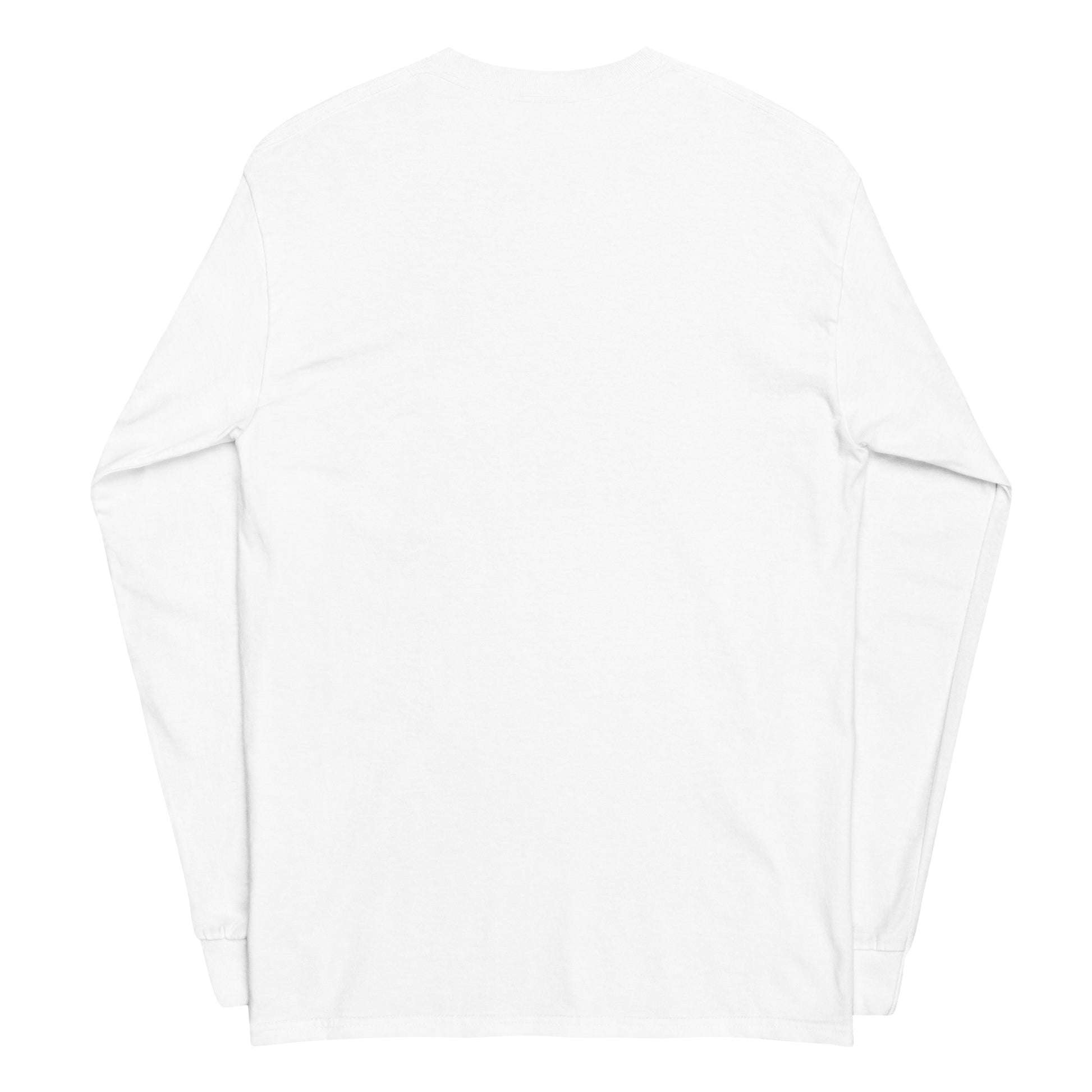 Expired Dreams, Due Rent sarcastic long sleeve shirt - white, back view