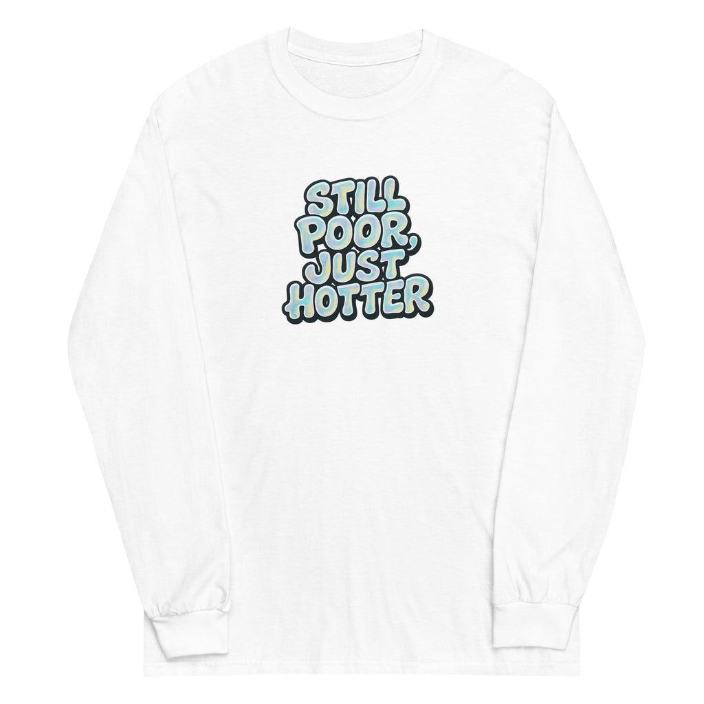PureSarcasm sarcastic long sleeve shirt - white, front view