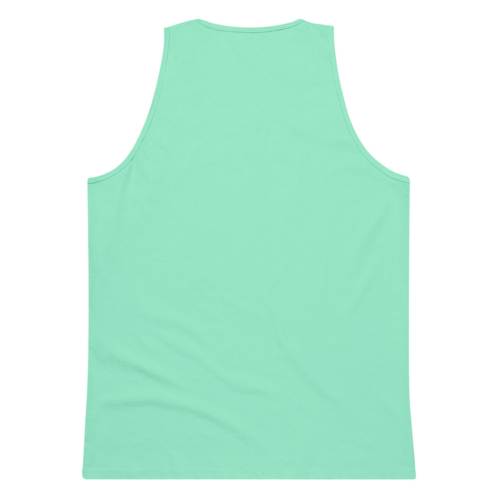 Asked. Answered. Ignored. sarcastic tank top - premium, back view