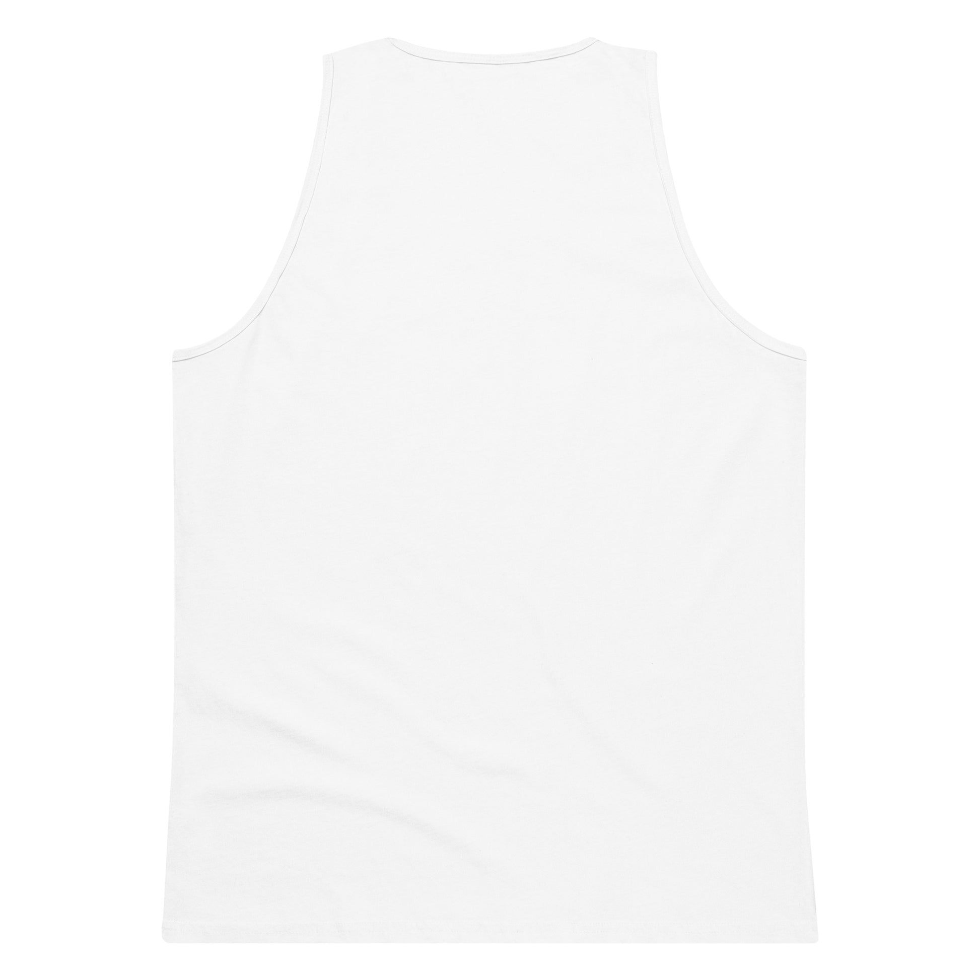Addicted to Checking Nothing sarcastic tank top - premium, back view