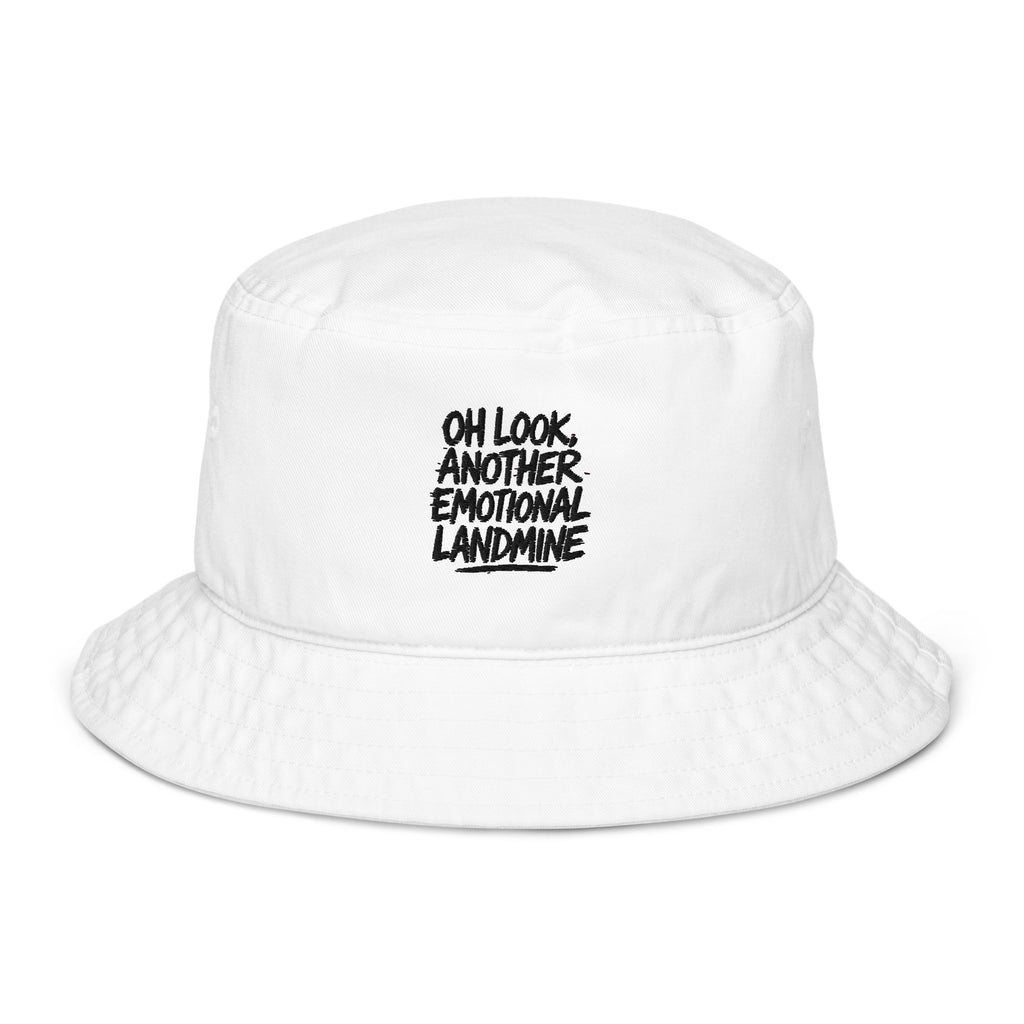 PureSarcasm sarcastic hat - bio white, front view