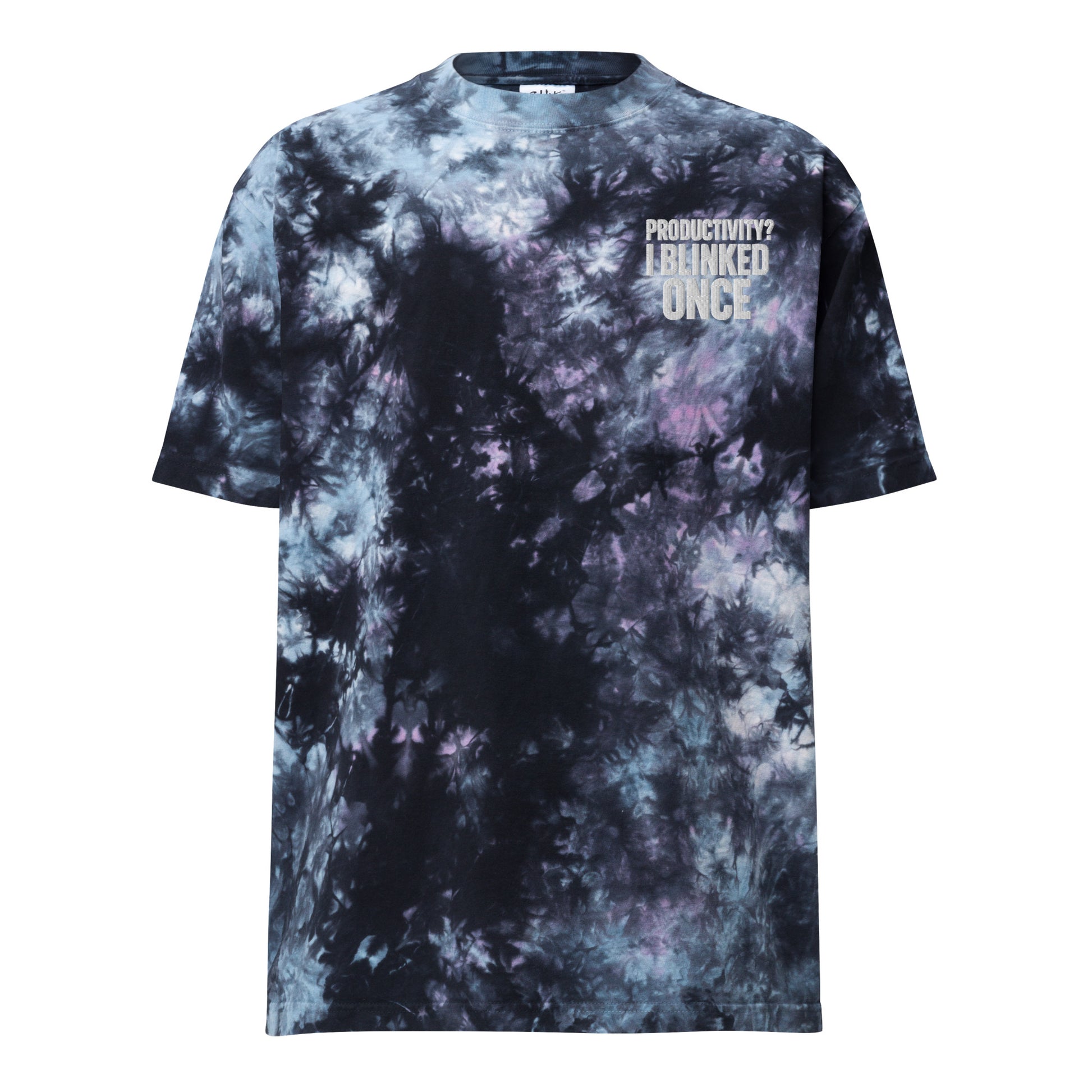 Productivity? I Blinked Once. sarcastic t-shirt - milky way, front view