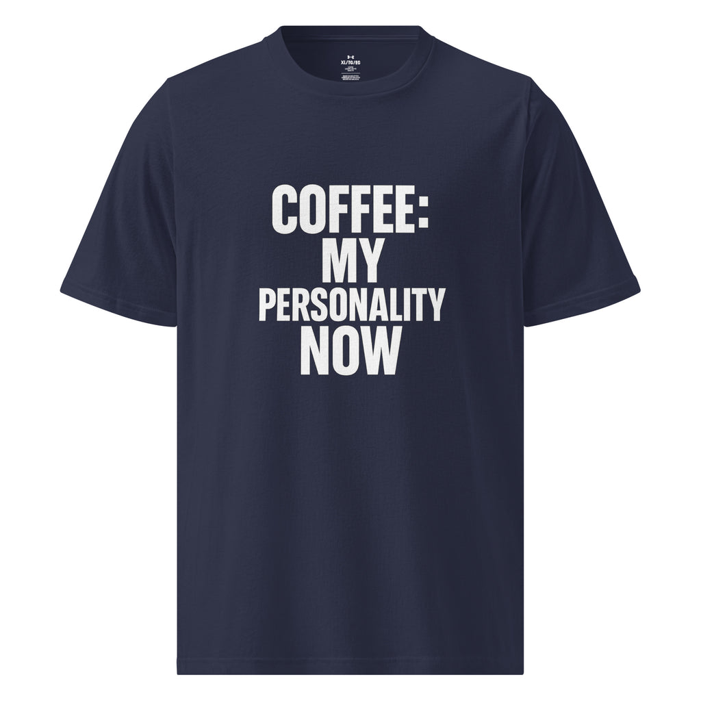 Coffee: My Personality sarcastic t-shirt - t navy, front view
