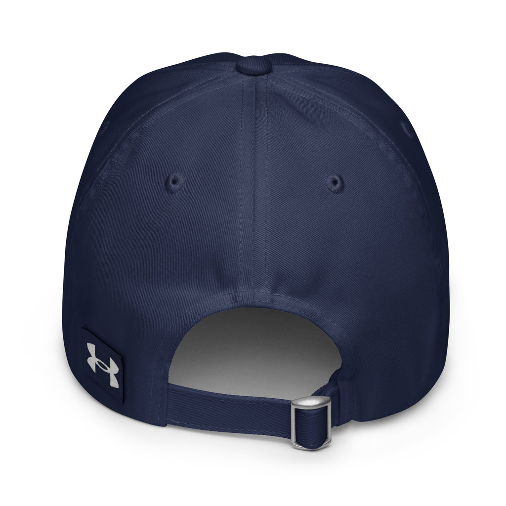 Congrats, You Breathed Today sarcastic hat - dad navy, back view