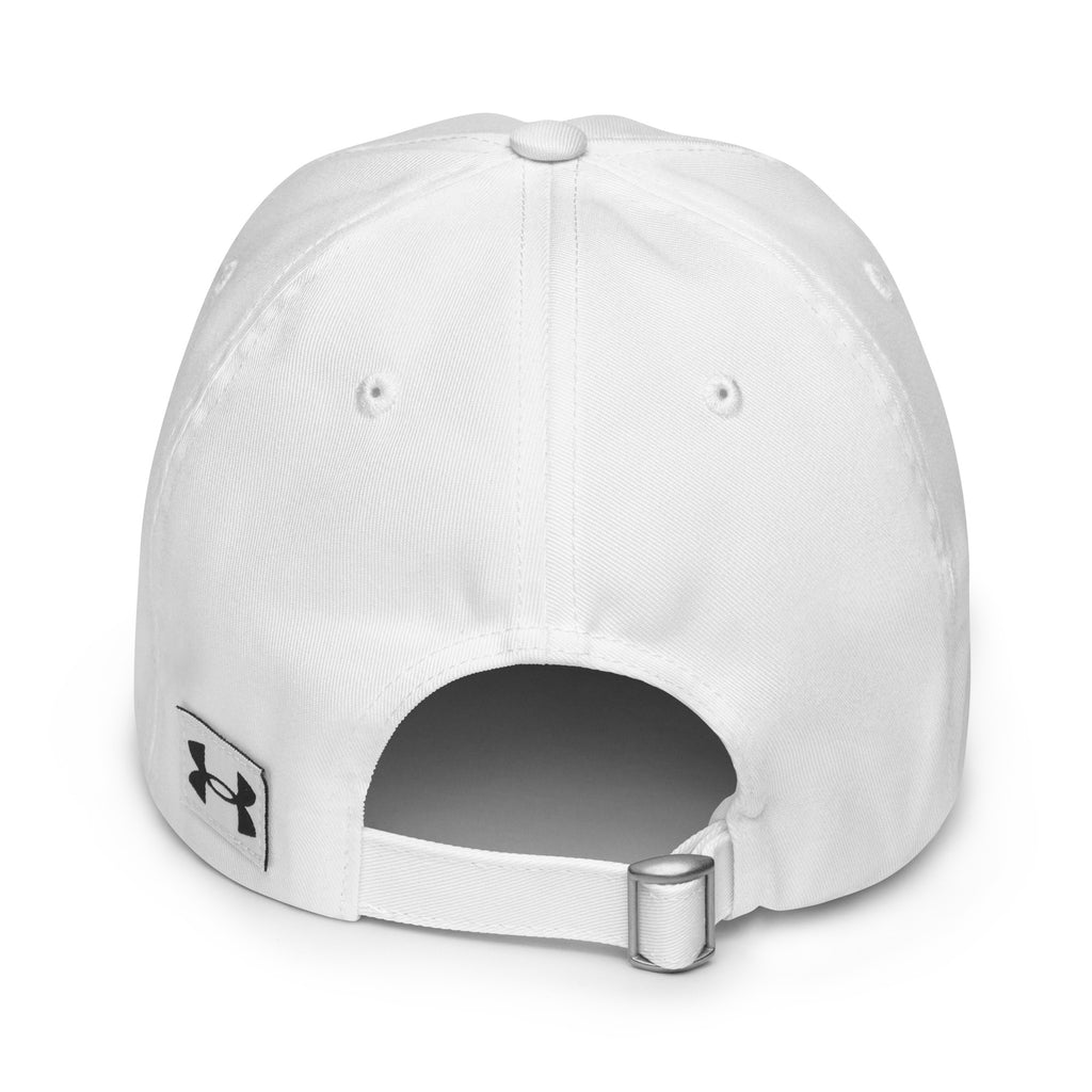 Peak Delusion. Zero Follow-Through. sarcastic hat - dad white, back view