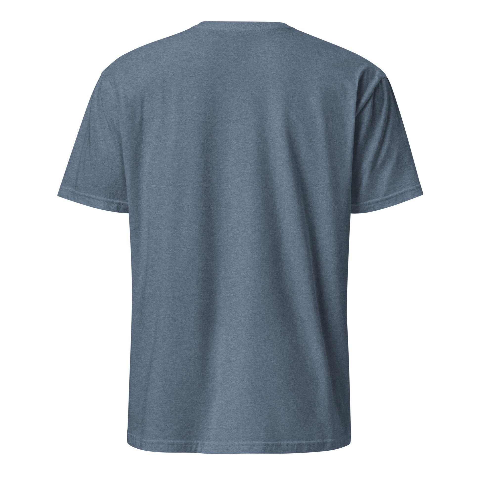 PureSarcasm sarcastic t-shirt - heather indigo, back view