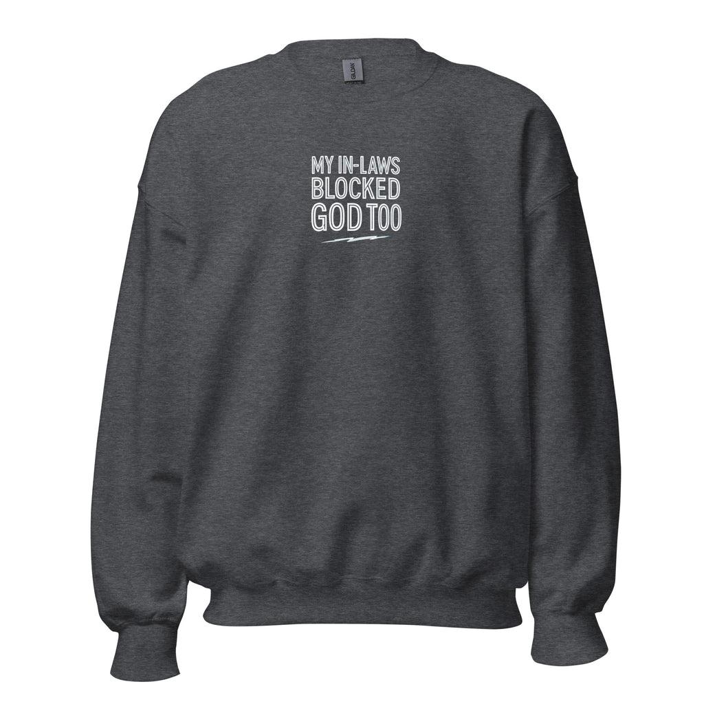 PureSarcasm sarcastic sweatshirt - dark heather, front view