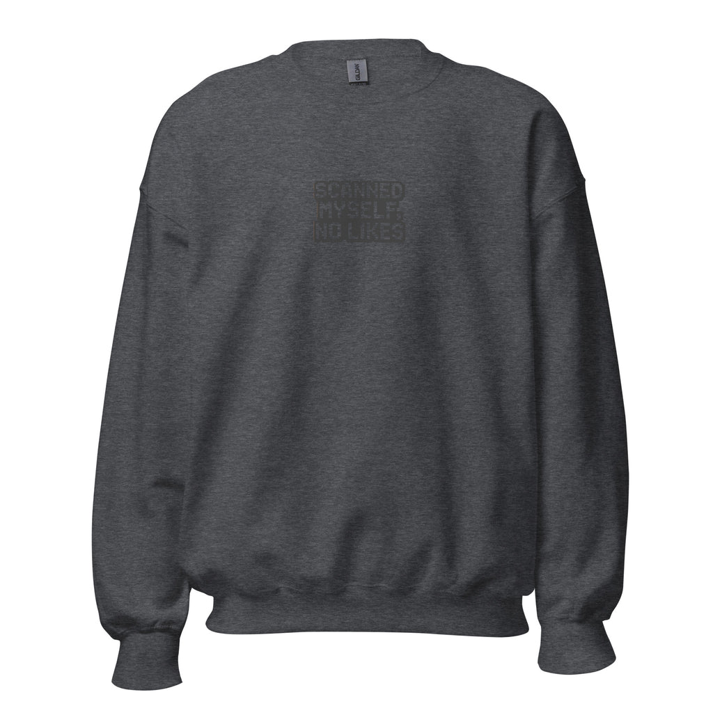 PureSarcasm sarcastic sweatshirt - dark heather, front view