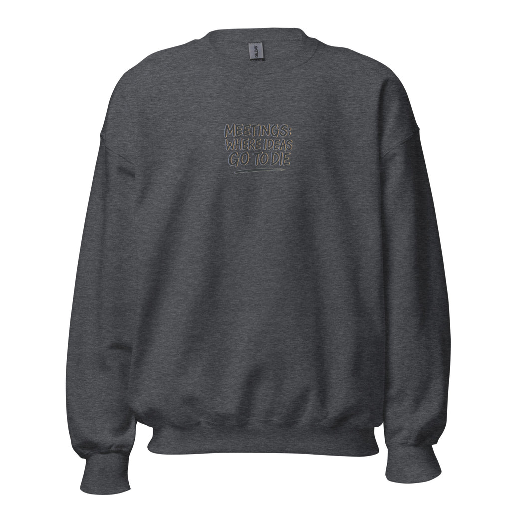 PureSarcasm sarcastic sweatshirt - dark heather, front view