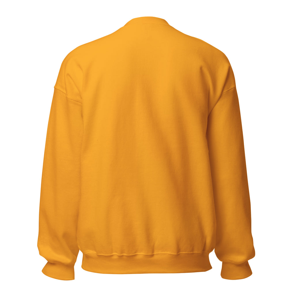 PureSarcasm sarcastic sweatshirt - neck gold, back view