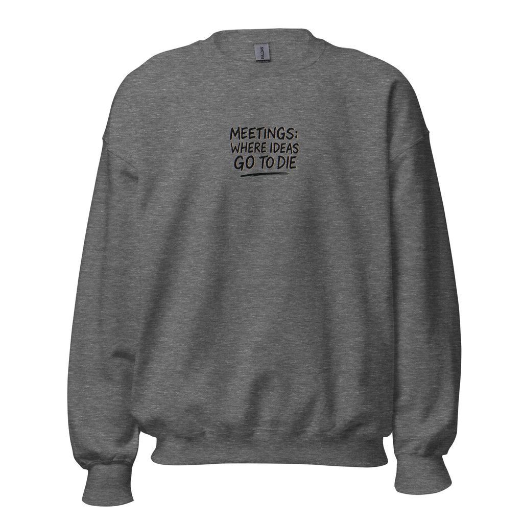 PureSarcasm sarcastic sweatshirt - graphite heather, front view