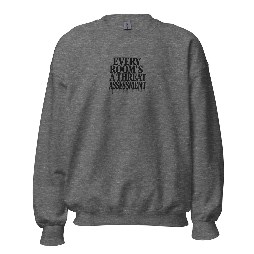 PureSarcasm sarcastic sweatshirt - graphite heather, front view