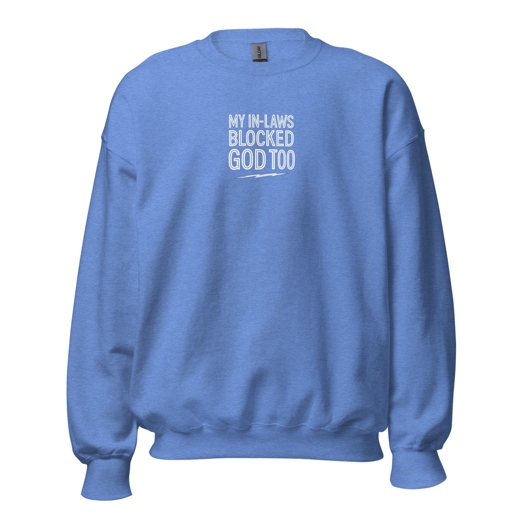 PureSarcasm sarcastic sweatshirt - heather deep royal, front view