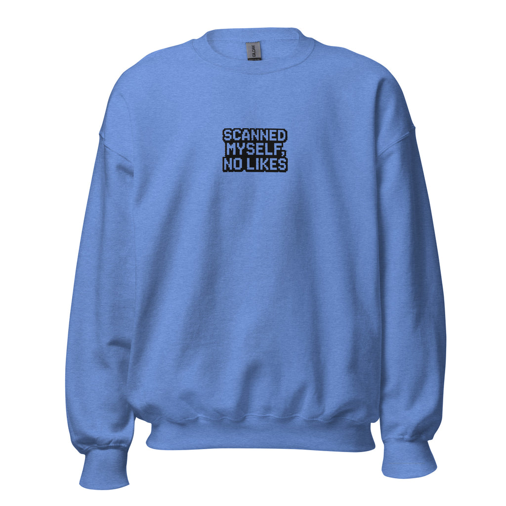 PureSarcasm sarcastic sweatshirt - heather deep royal, front view