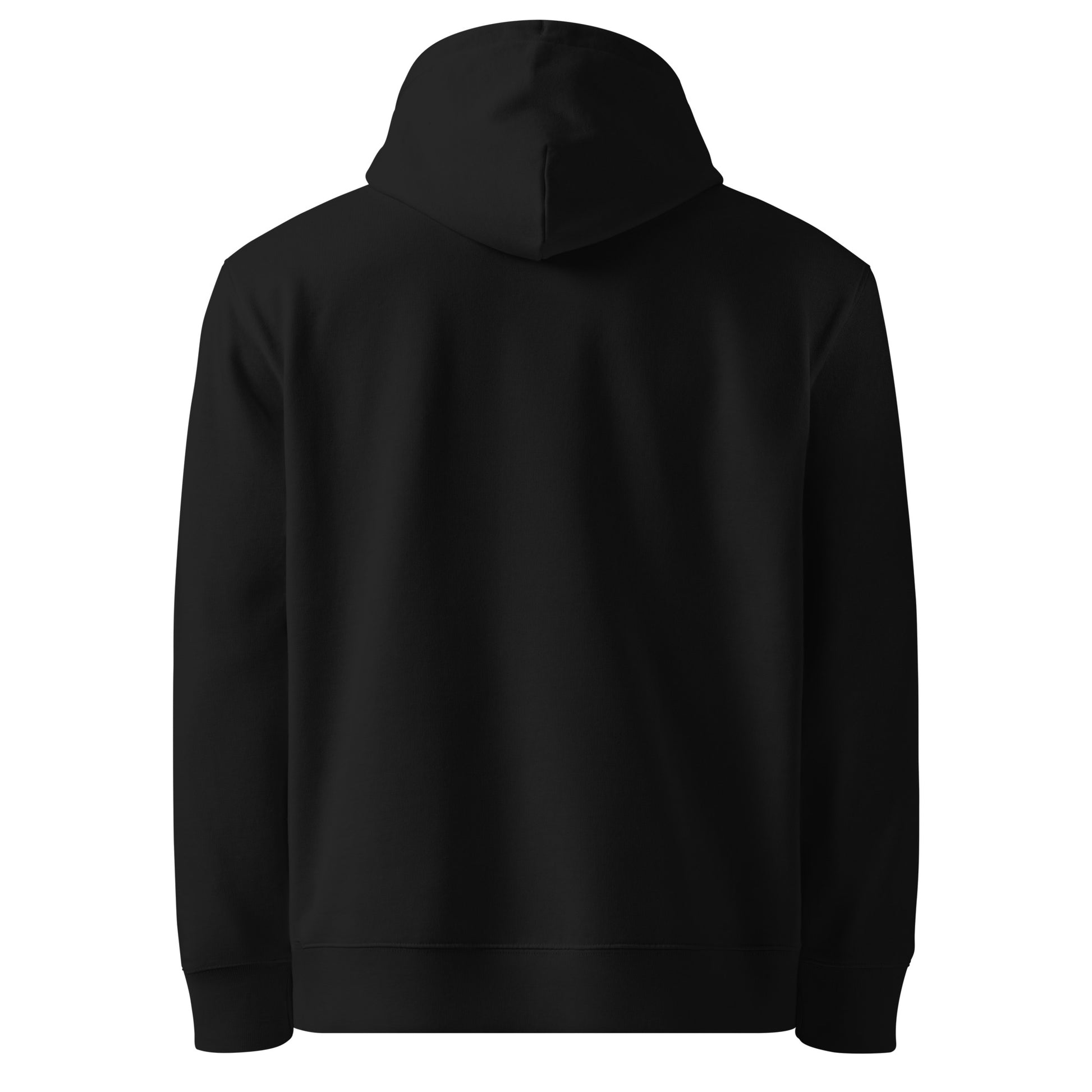 Paid in Anxiety, Not Cash sarcastic hoodie - anxiety, not cash - sarcastic in organic black, back view