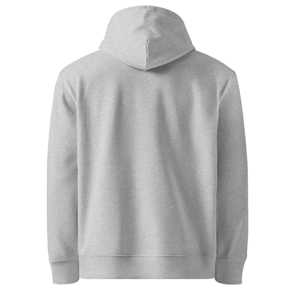 Paid in Anxiety, Not Cash sarcastic hoodie - anxiety, not cash - sarcastic in heather grey, back view
