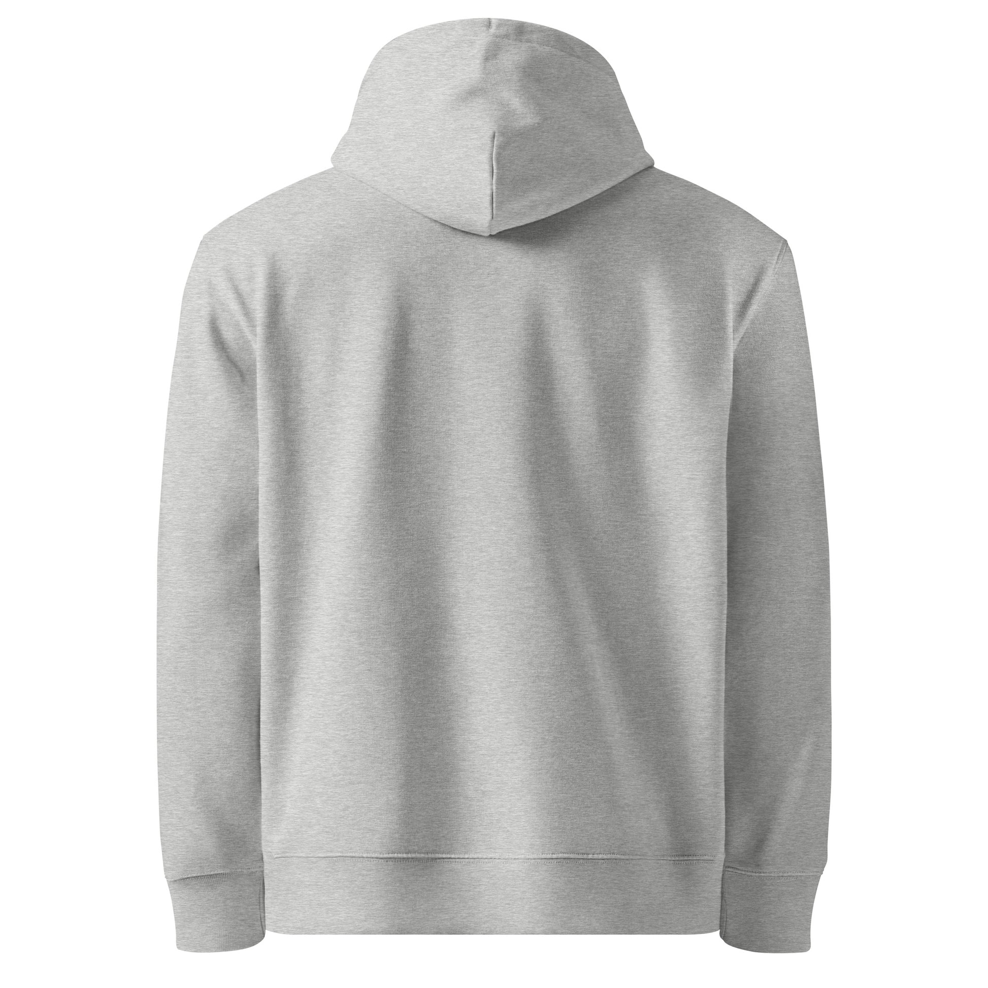 Paid in Anxiety, Not Cash sarcastic hoodie - anxiety, not cash - sarcastic in heather grey, back view