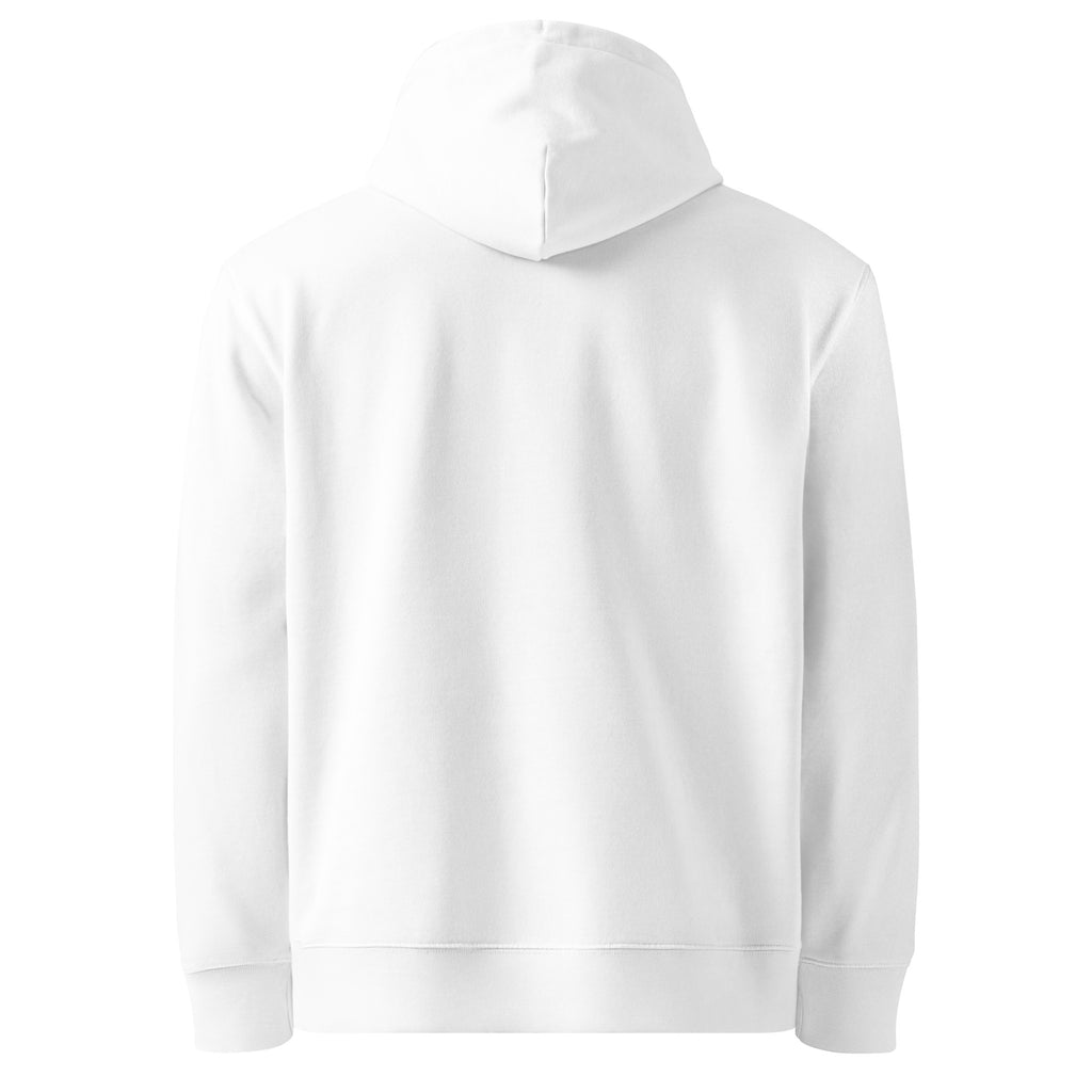 PureSarcasm sarcastic hoodie - organic white, back view