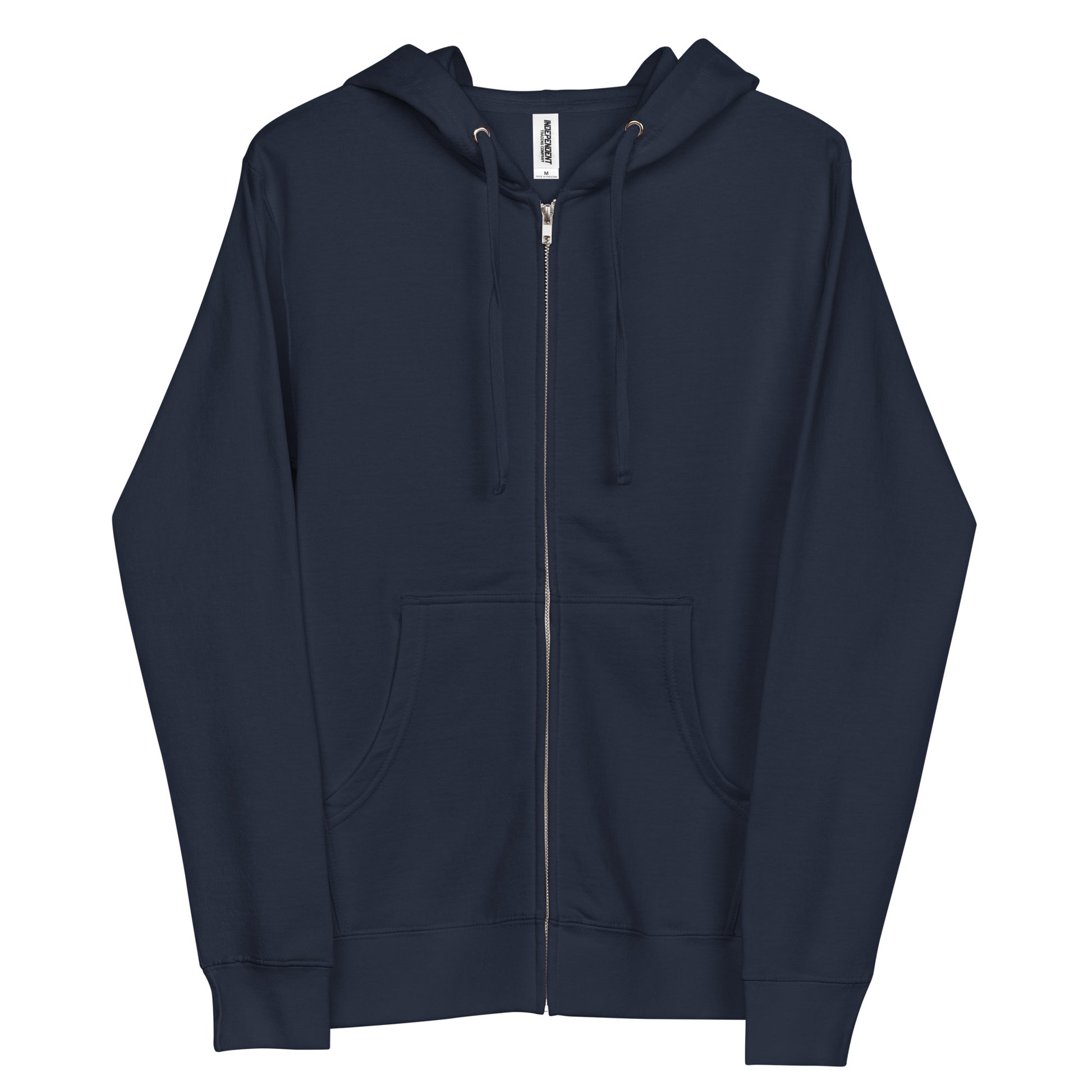 Ask Me About My Burnout sarcastic hoodie - classic navy, front view