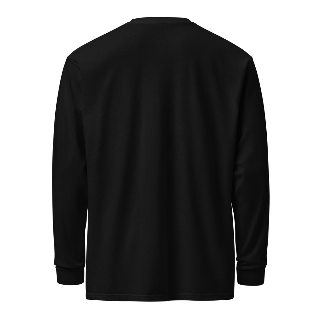 PureSarcasm sarcastic long sleeve shirt - black, back view