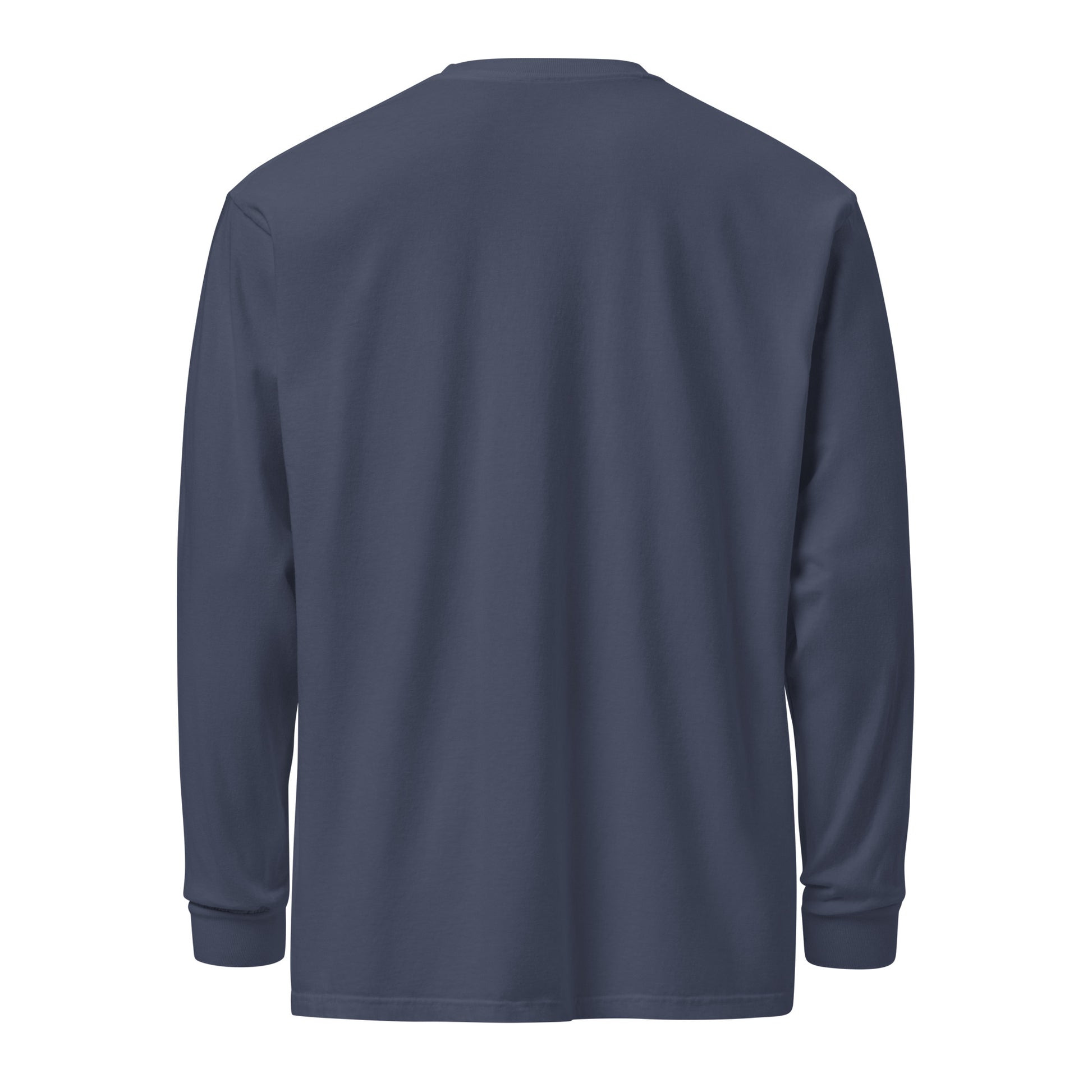 Sorry, I Gasped Socially sarcastic long sleeve shirt - navy, back view